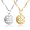 Hindu Buddhist Om Pendant Necklaces for Women Men Indian Yoga Stainless Steel Jewelry Gift