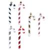 4pcs Colorful Lollipop Cane Pendant Candy Cane Hanging Decor  Merry Christmas Decoration