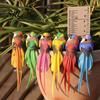 Artificial Craft Birds for DIY Projects 12Pcs Pearl Birds, Feather Bird Ornament with Clip, Realistic Colorful Fake Craft, Micro Landscape Decor