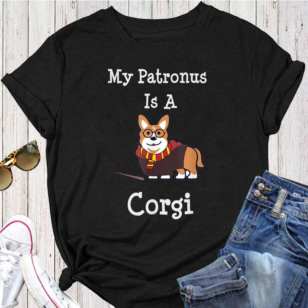 My Patronus Is a Corgi T-shirt - Gift for Dog Lovers - Funny Dog - Corgi Lovers - Mother's Day