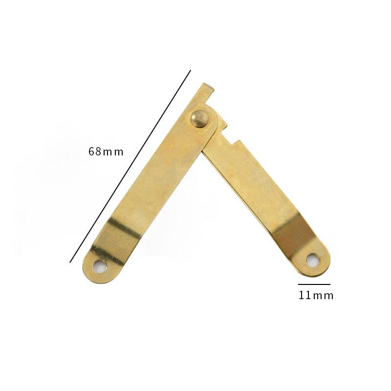 2pcs Lid Support Hinges Antique Bronze Wooden Box Positioning Tripod Furniture Hinge Hardware Bracket Cabinet Door Accessories