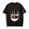 Vintage Space Camp Rocket Print Tee 1995 Space Theme Unisex Top Pure Cotton T-shirt