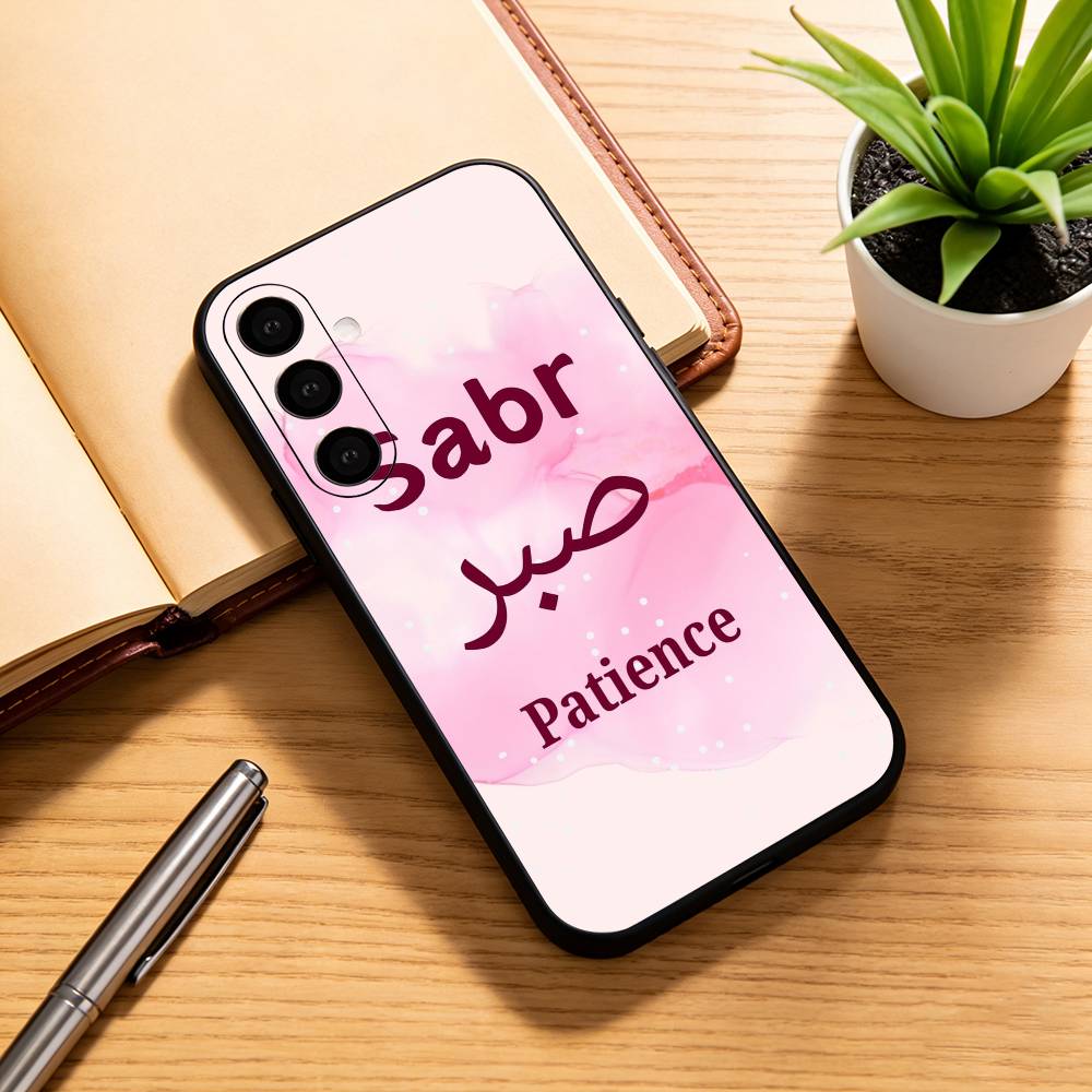 Coole Koran S-sabr Islam P-Geduld Handyhülle Für Samsung Galaxy A73,A72,A71,A70,A53,A52,A51,Weiche Silikon Schwarze Hülle