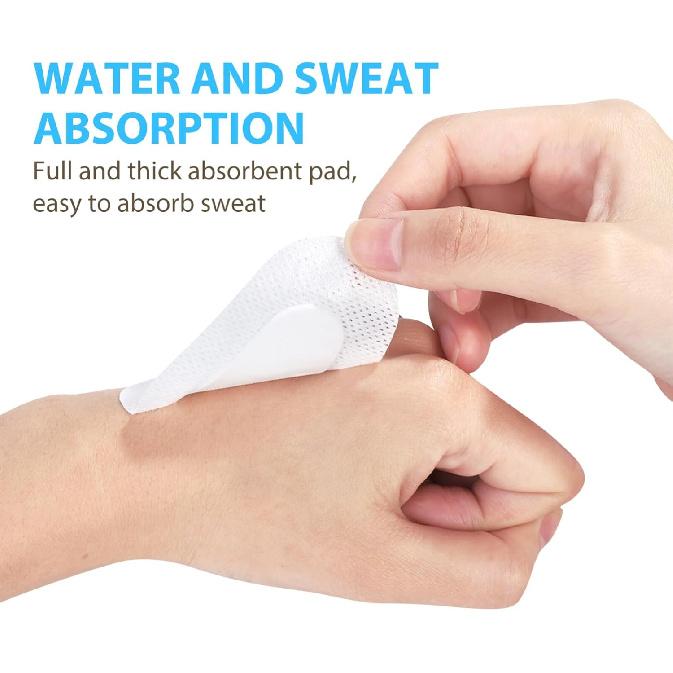 

20 шт. Стерильные нетканые глазные подушечки Дышащие глазные пластыри Мягкие медицинские самоклеящиеся нетканые повязки для ран для взрослых, цвет случайный