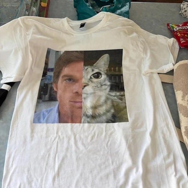 Dext Morgan Funny Cat Meme Unisex Shirt, Dexter TV Show Tee XXXL