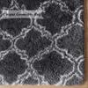 Inyahome Large Rug Fuzzy Fluffy Shaggy Indoor Black White Carpets Modern Moroccan Mats for Living Room Non Slip Nursery Rugs