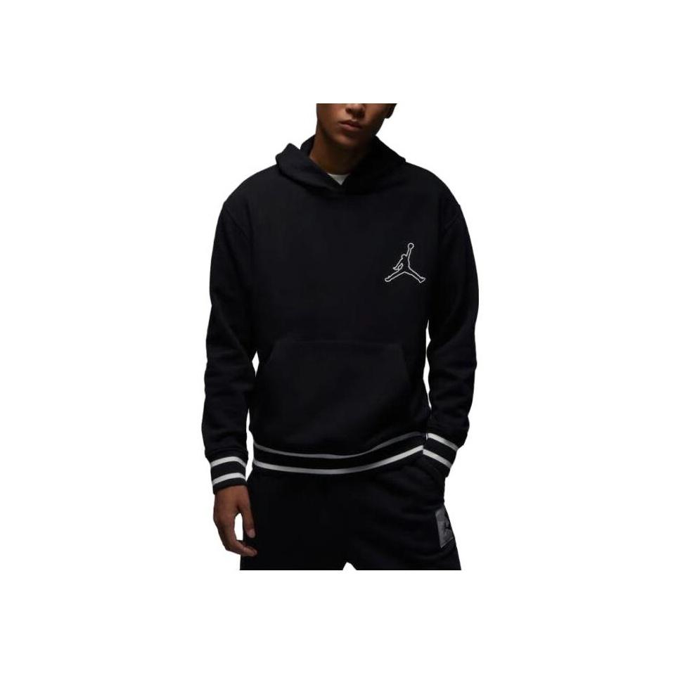 Jordan Logo Pullover Hoodie Sweatshirt Men Sweatshirt Black FD7403-010