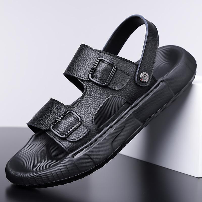 Sandals Men's 2025 Summer Casual Beach Shoes Men's Korean Version Trendy Outer Wear Non-slip Dual-purpose Cool Slippers