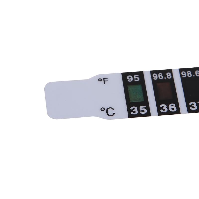 10Pcs Baby Kids Forehead Strip Head Thermometer Fever Body Temperature Test Safe