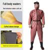 PVC Full Body Fishing Waders - Thickened One-Piece Wading Pants for Fishing and Lotus Root Digging
