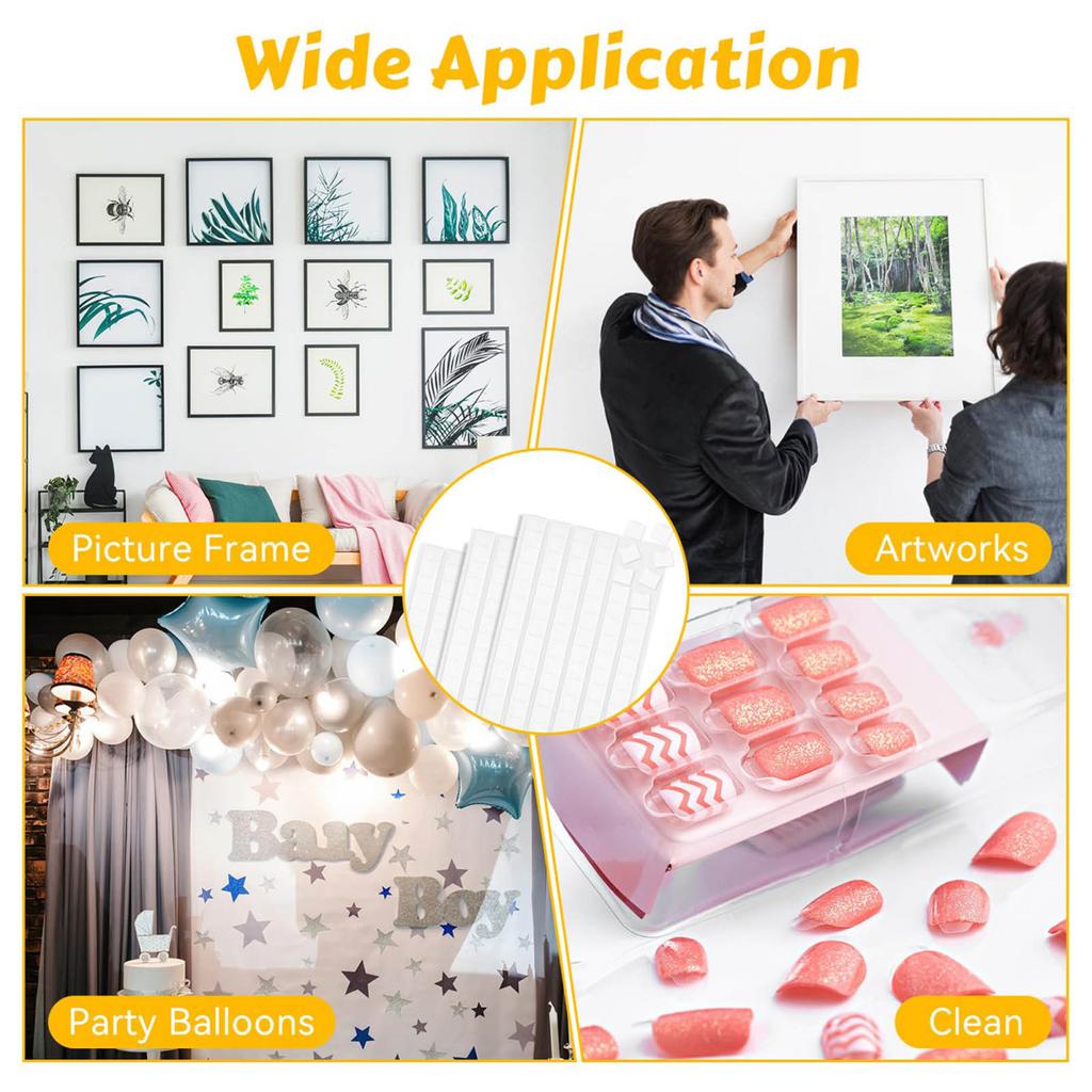288Pcs Sticky Tack Putty Removable Adhesive Poster Putty Mounting Tacky Putty for Hanging Pictures Art Decorations