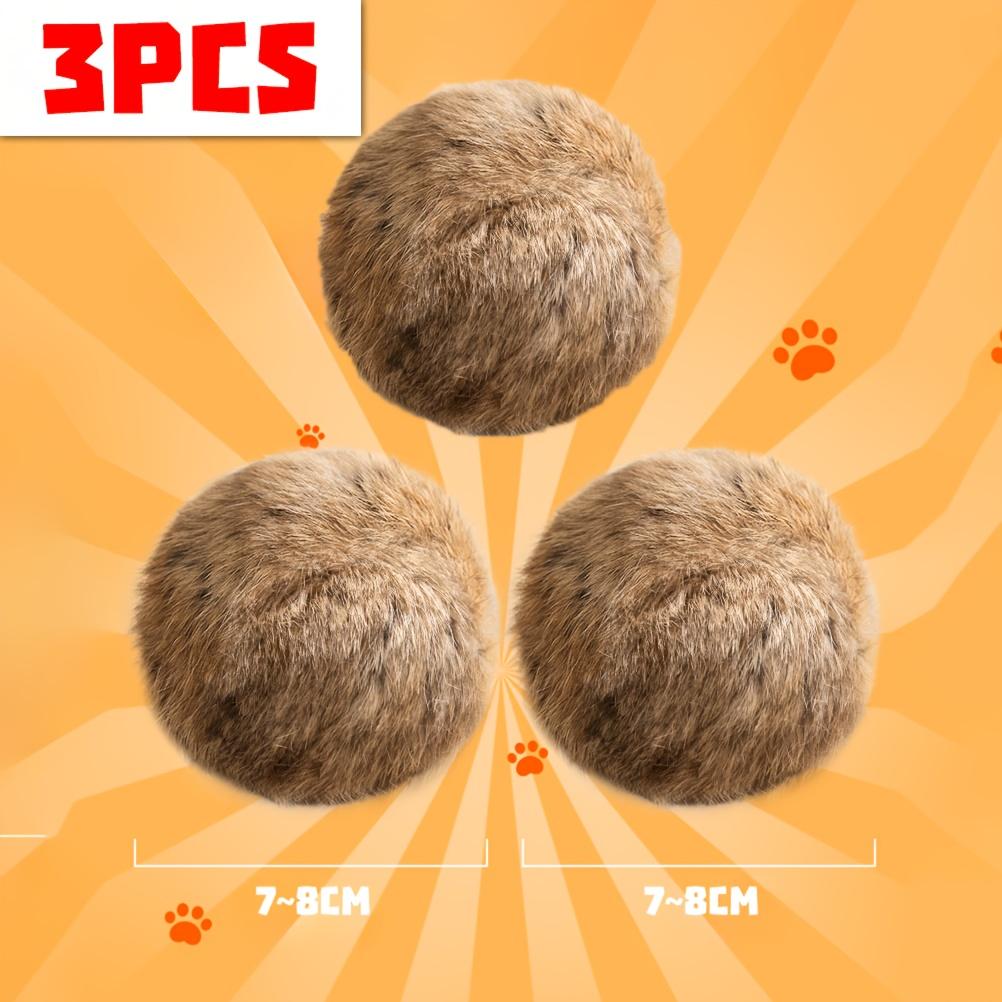 

3pcs Fur Ball Cat ToyRich Toys for Puppies and Kittens Cat Toys Cat ToysSelf-pleasure Boredom Relief Artifact 3pcs дубильна кора