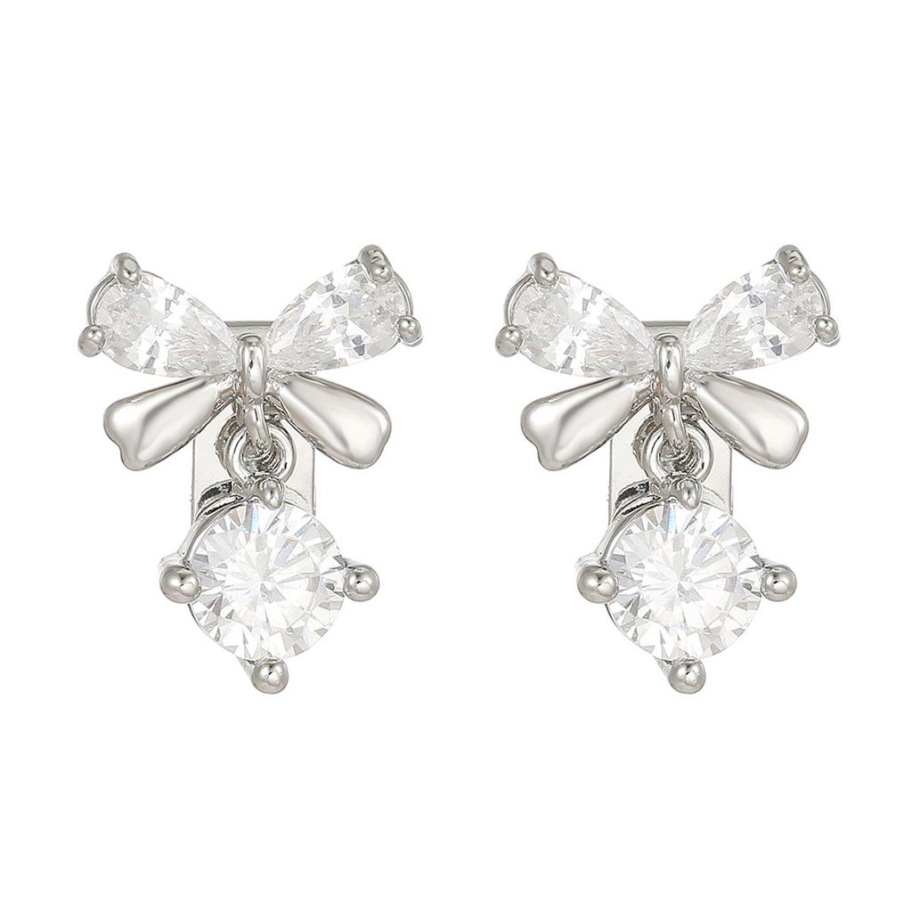 Orecchini Glamour con Pietre di Zircone Accessori Vestibilità Perfetta per Cuffie Freeclip 1 2 Fascino Design a Clip Sicuro