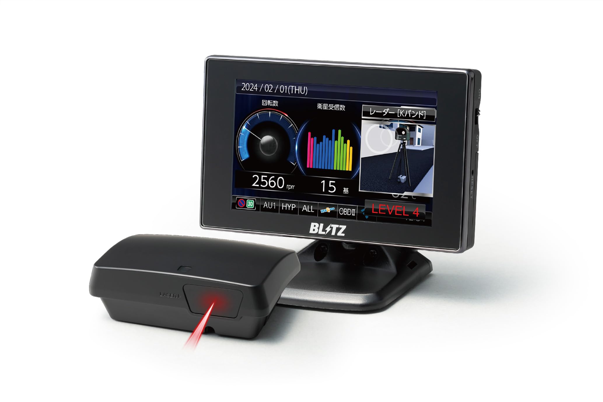 

BLITZ TL313S Совместим с Новой Частотой Мобильный Orbis Оснащен Новым Разработанным Совместимым с Новым Лазерным Лучом Мобильным Orbis ЖК-лазерным радаром чёрный