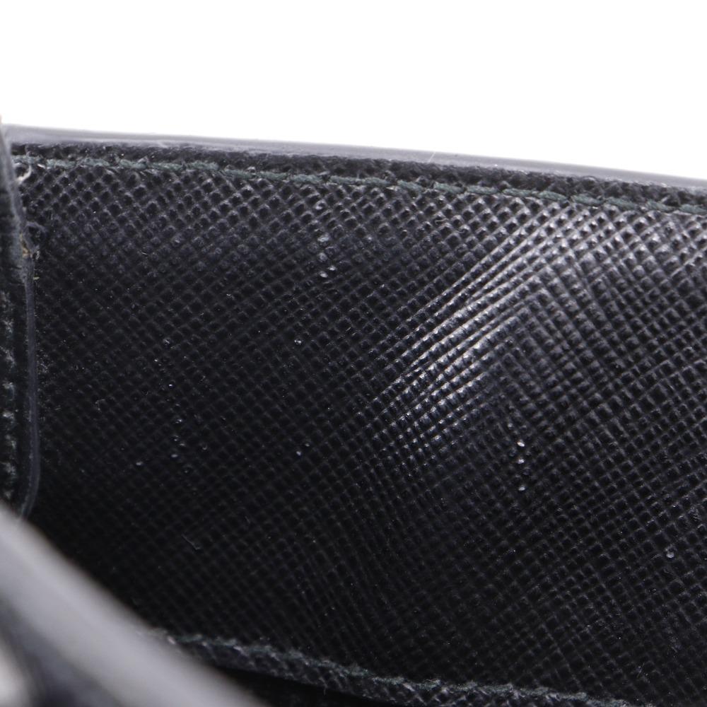 Prada Mini Shoulder Shoulder Bag Black Safiano Unisex Used