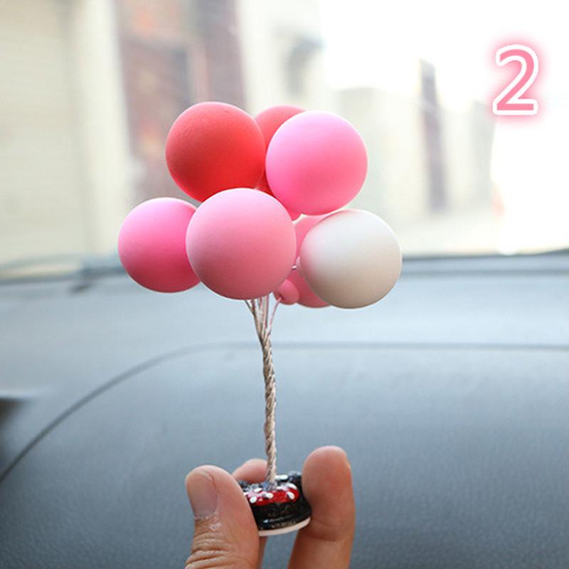 1pcs Car Decoration Accessories Plastic Fiber Material Creative Auto Dashboard Cartoon Balloon Gift