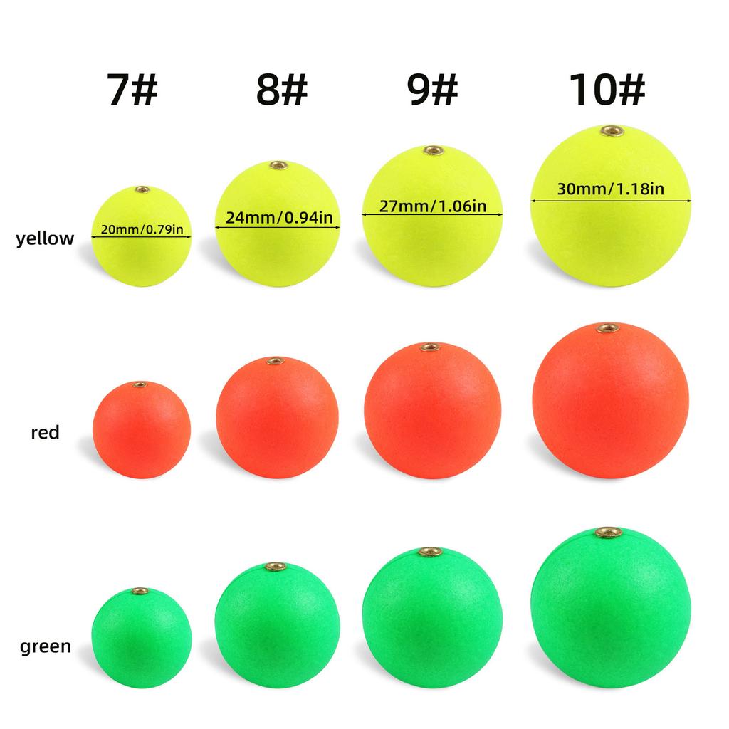 60Pcs Fishing Float Set Plastic Round Shape Water Bubble Float Tackle Fly Fishing Outdoor Tackle Fishing Bobber Float