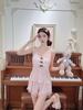 Eis Seide Pyjama Damen Sommer Mädchen Reine Begierde Träger Shorts Loungewear Set Pyjama Damen Rosa und Sexy Loungewear
