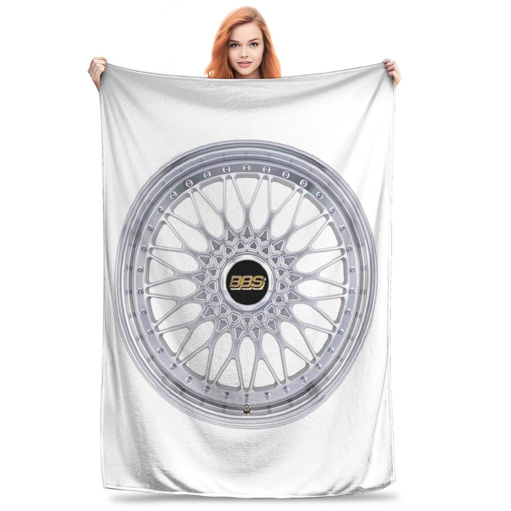 Bbs Racing Rims Blankets Warm Fleece Sofa Throw Blanket for Home Bedroom Office Throws Bedspread Quilt