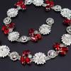 5Yards Rhinestone Chain Trim Shining Crystal Diamond Accessories DIY Craft Gift Flower Shape Decoration Diamond Metal Chains