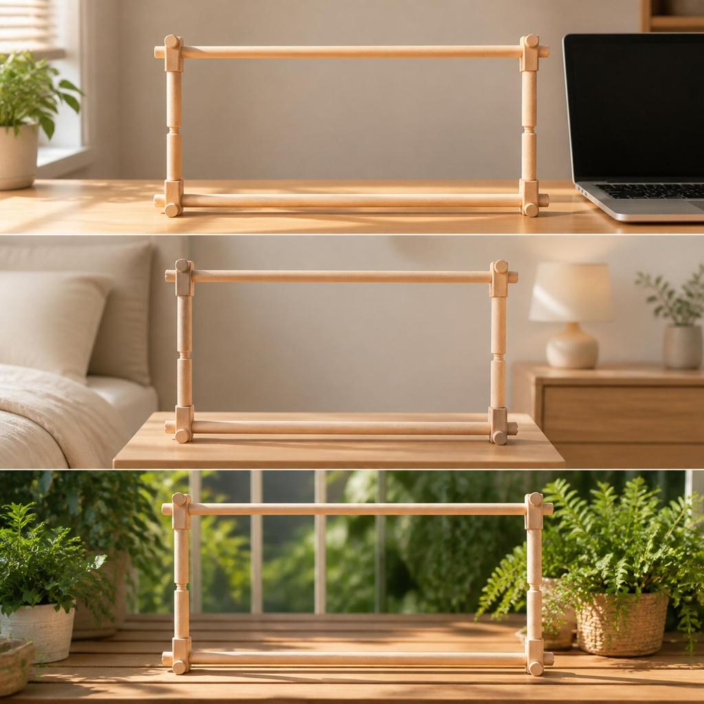 Cross-Stitch Frame Sturdy Freestanding Embroidery Stable Base