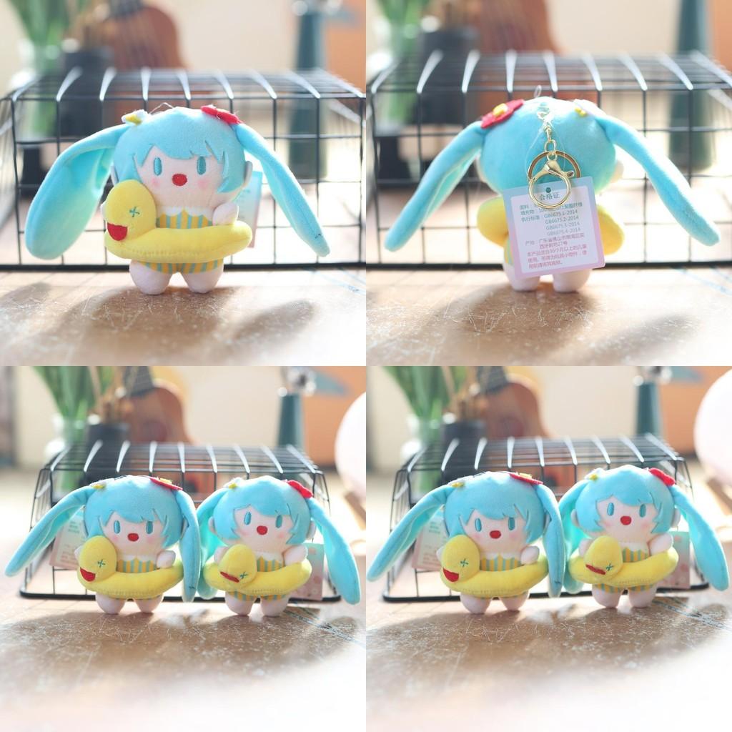 Miku Swim Hatsune Ring Keychain Anime Plush Toy Pp Cotton Gift Fans For