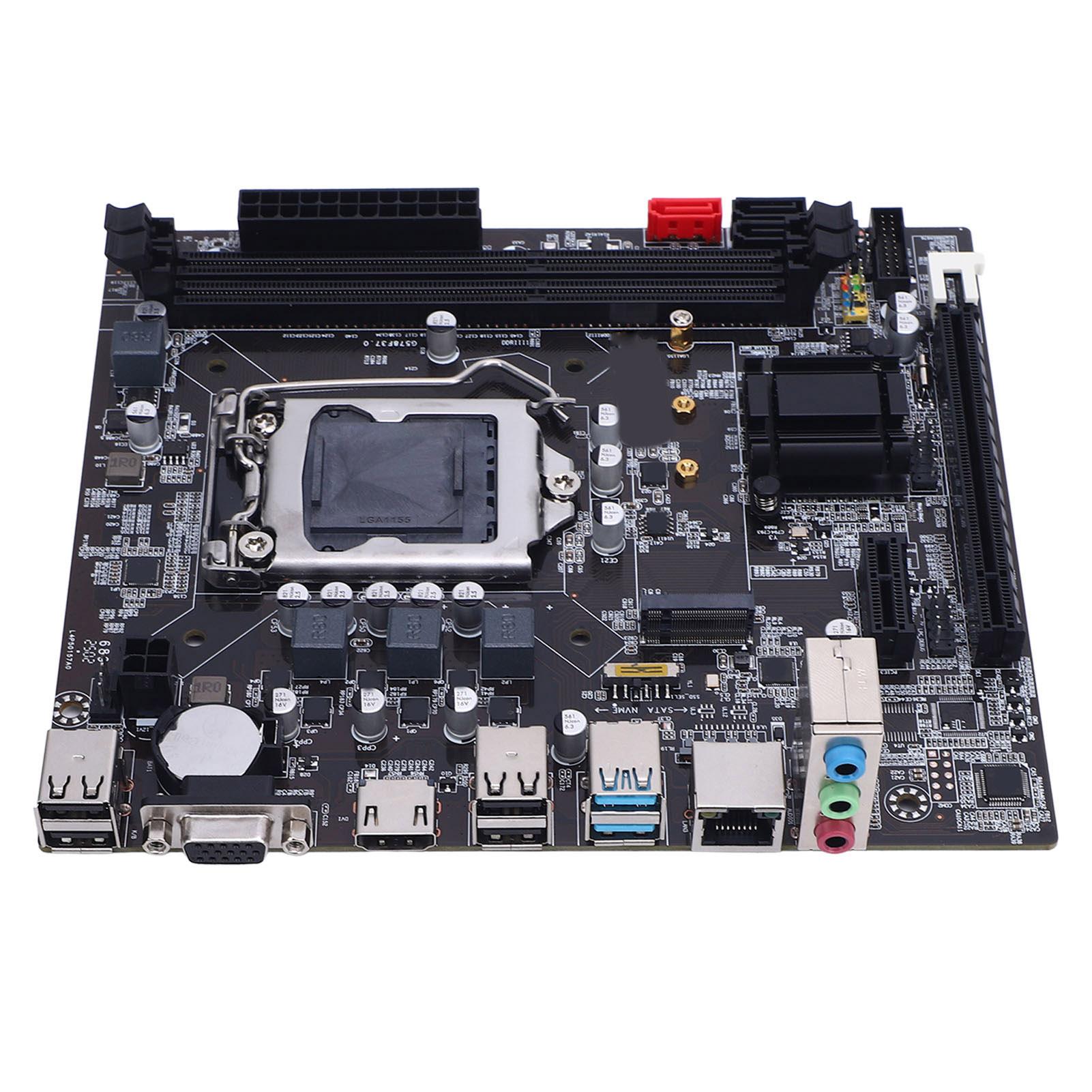 

Материнська плата B75 для LGA 1155 2x8GB DDR3 Пам ять Ігрова материнська плата M.2 Nvme NGFF ATA3.0 PCI