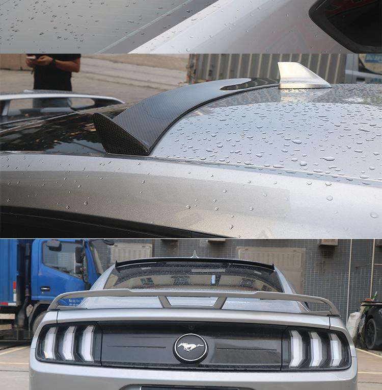 Carbon Fiber Rear Wing Roof Spoiler for 15-23 Ford Mustang - Punch-Free Installation