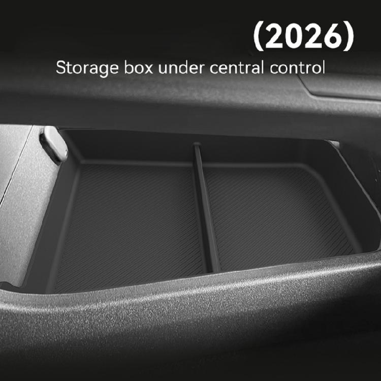 Small Item Storage for Car Console, Flexible Rubber Lower Tray with Two Section Design, Simple Placement, and Cleaner Access During Drives