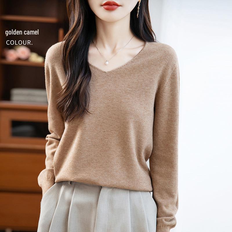 V-Neck Soft Knit Layered Sweater - Spring & Autumn Style