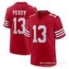 NFL 49ers Football Jersey 13 Purdy 97 Bosa Embroidered Team Sports Fan Apparel