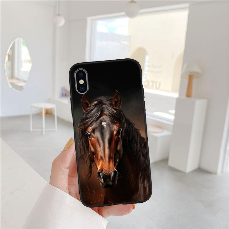 BF56 Fint Häst Mjukt Skal Telefonfodral för Redmi Note 8 9 Pro Max 9S 9T 9C NFC 8T 8A 10A A4