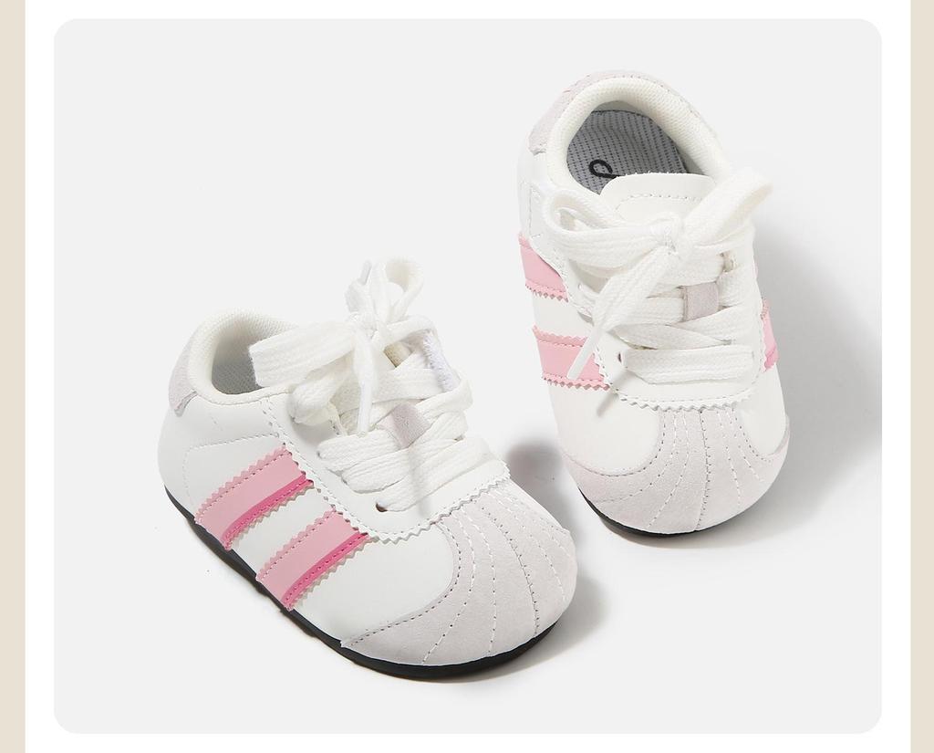 2026 Frühling & Herbst Lauflernschuhe für Babys: Farbblock, Rutschfeste Sportschuhe für Jungen, Bequeme Freizeitschuhe mit Weichsohle für Mädchen