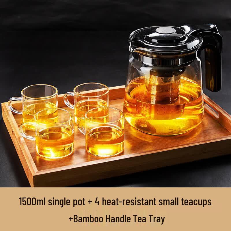 ZISIZ Large Capacity Glass Infuser Teapot