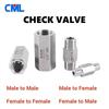 304 Stainless Steel Male Female BSP NPT Thread 1/8" 1/4" 3/8" 1/2" 3/4" Hexagonal Non-Return Inline One-Way Check Valve Ventilation Valves 4