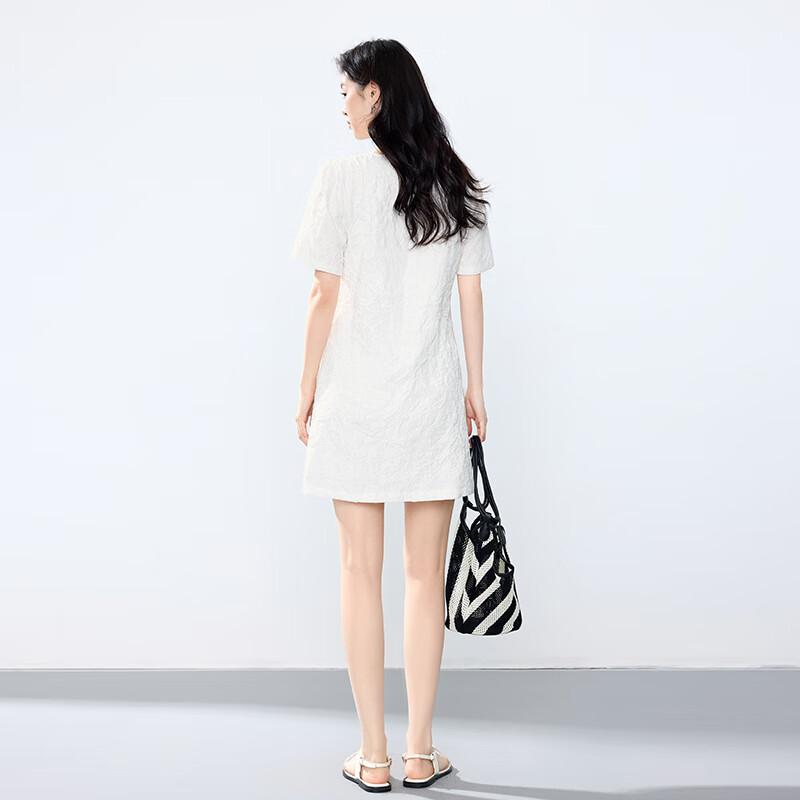 JOY SPEAKER Women's Elegant A-Line V-Neck Midi Dress