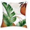 Home Decor Tropical Leaf Geometric Pattern Throw Pillow Covers Pattern Cushion Cover Suitable For Sofa Bedroom Car Pillow Cover