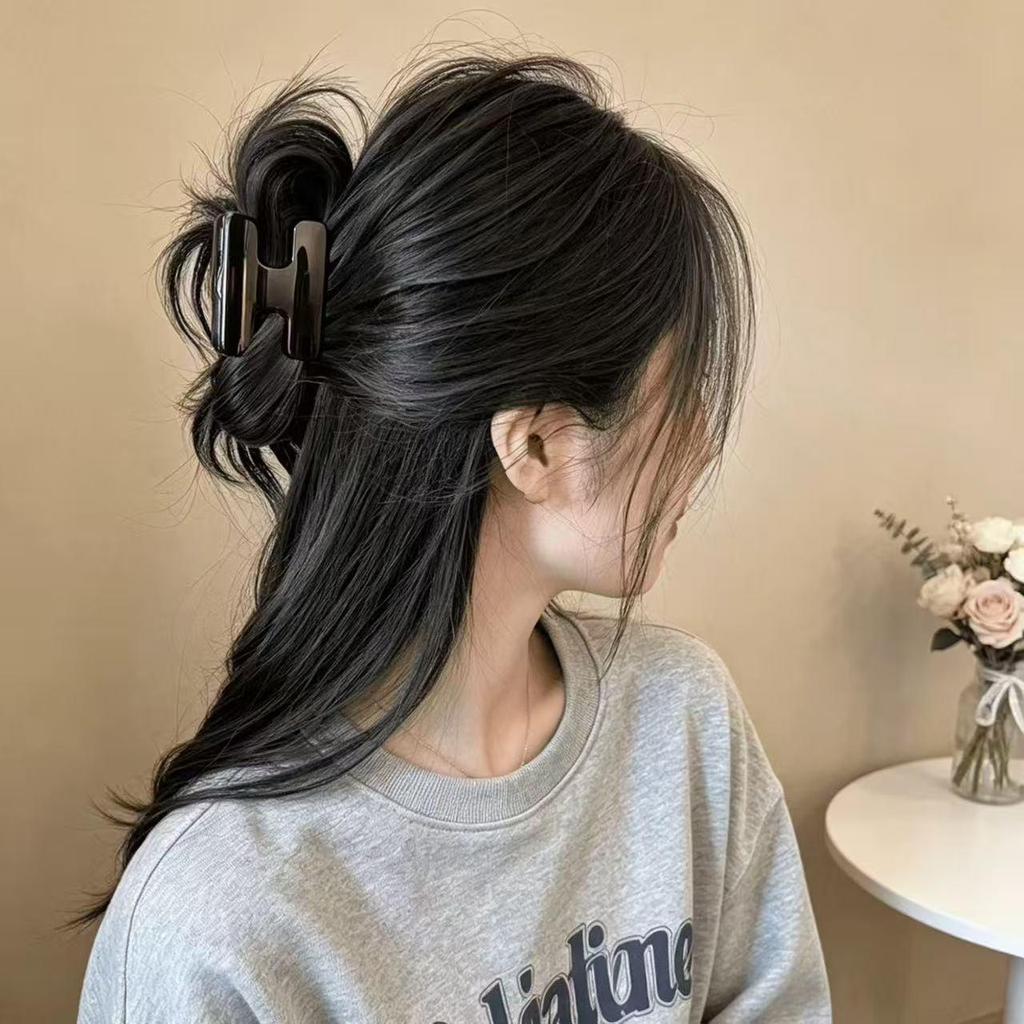 Koreanischer Eleganter Kürbisbogen Polka Dot Haarspange - Groß, Cremige Texturierte Hochsteckfrisur-Accessoire