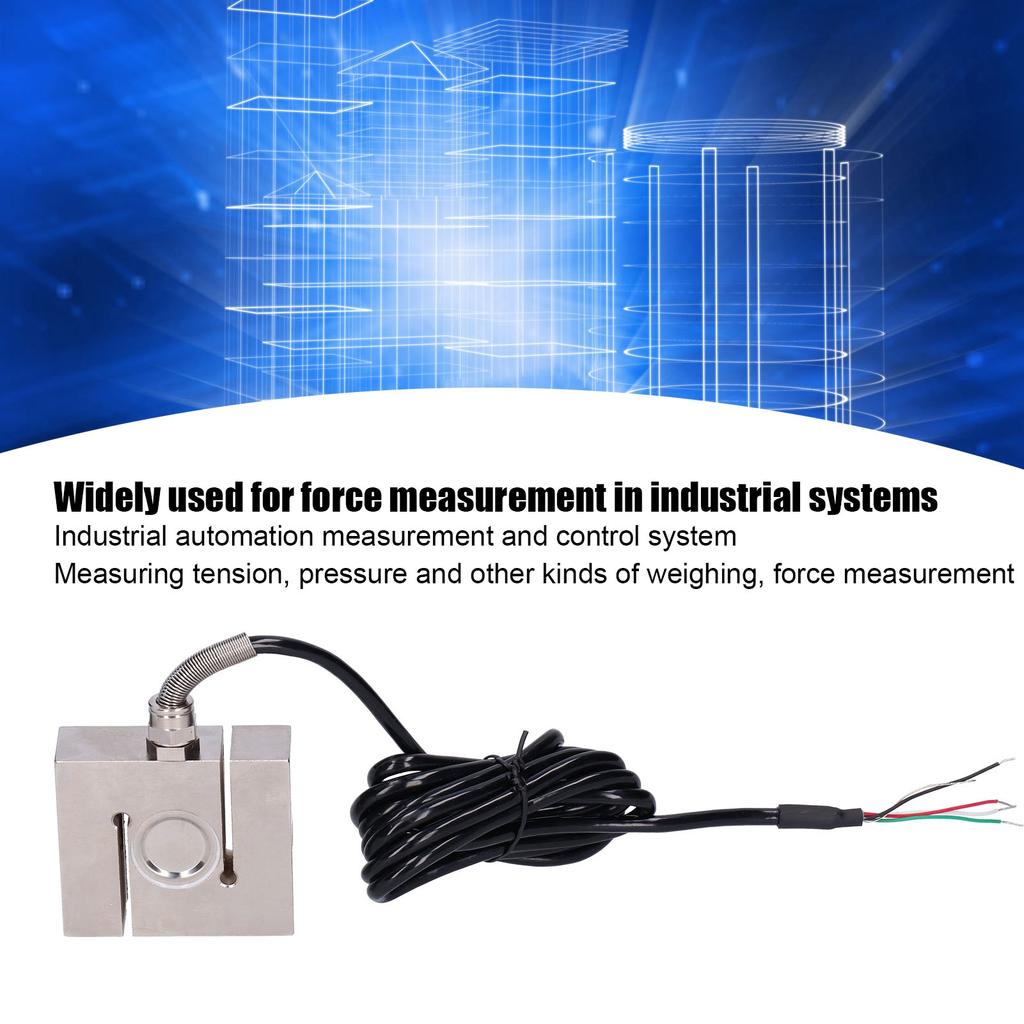Pull Pressure Force S-Type Load Cell Sensor with Cable 40Cr Alloy Steel DYLY-104 5-15V Pull Pressure Force Sensor S-Type