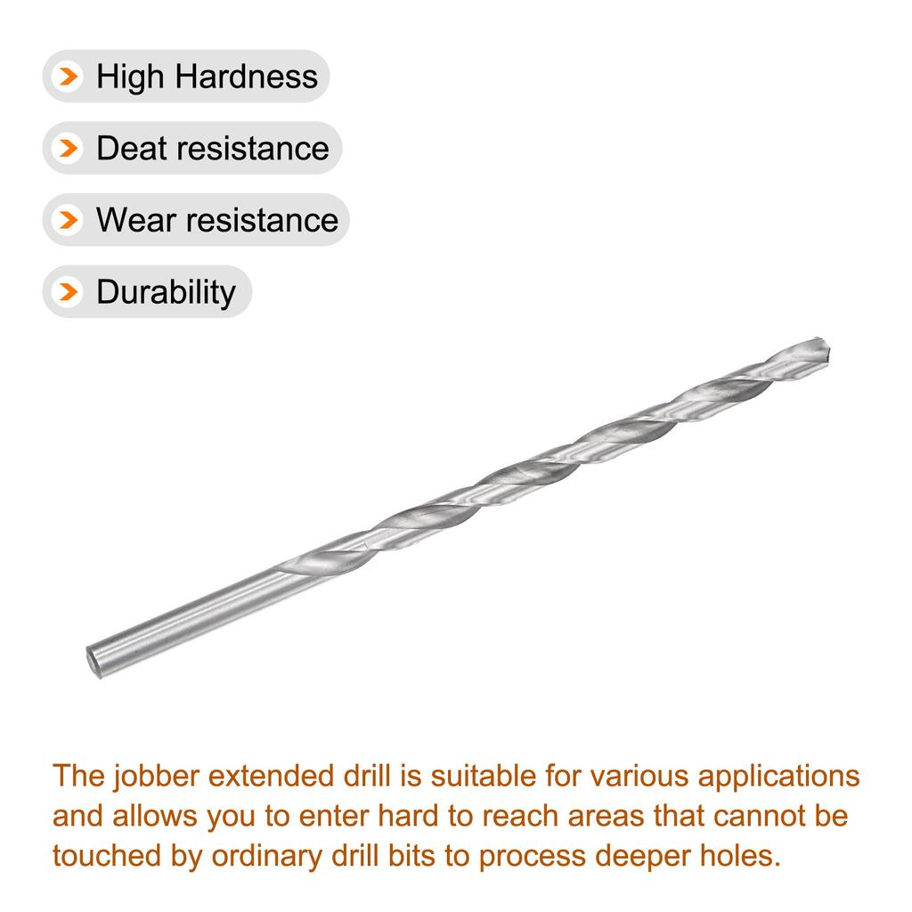200/250/300mm Twist Drill Bits 6.2/7/8/9/10/11/12/13/14/15/16mm High-Speed Steel Extra Long Drill Bit