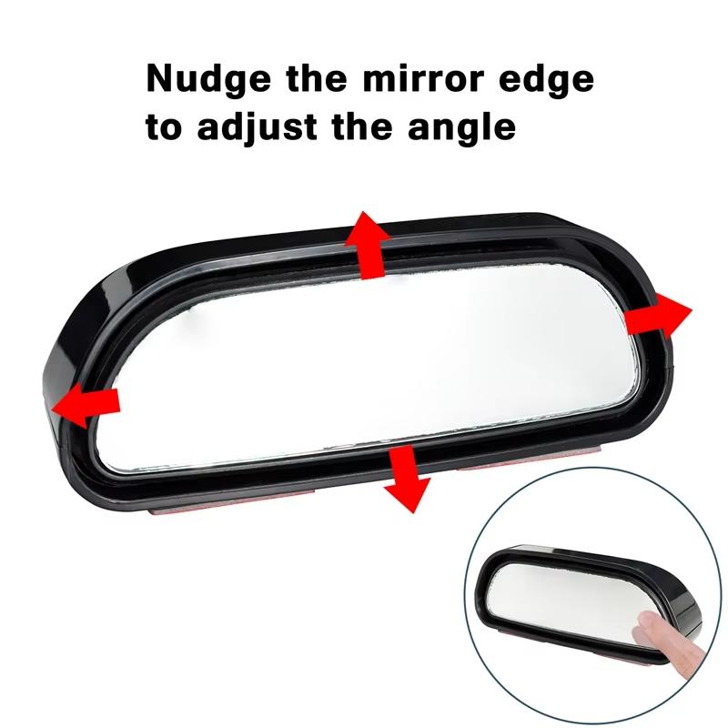Auto Mirror Adjustable Wide Angle Side Rear Mirror Blind Spot Convex Mirrors For Car Reverse Parking Auxiliary Rear View Mirror
