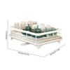 Carbon Steel Dish Drying Rack Kitchen Plates Organizer with Drainboard Over Sink Countertop Cutlery Storage Holder Supplies