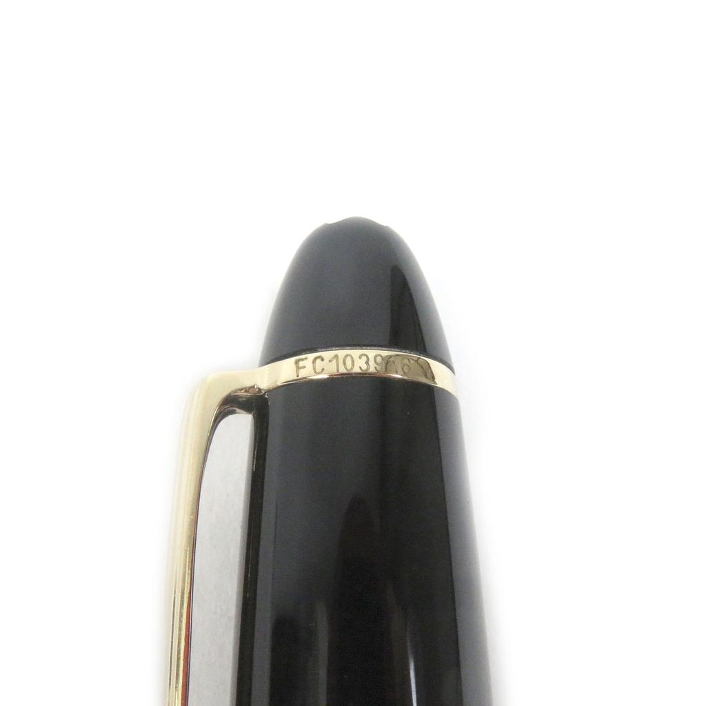 Great MONTBLANC fountain pen Meisterstck 146 Cap type Black gold 14K mens Used