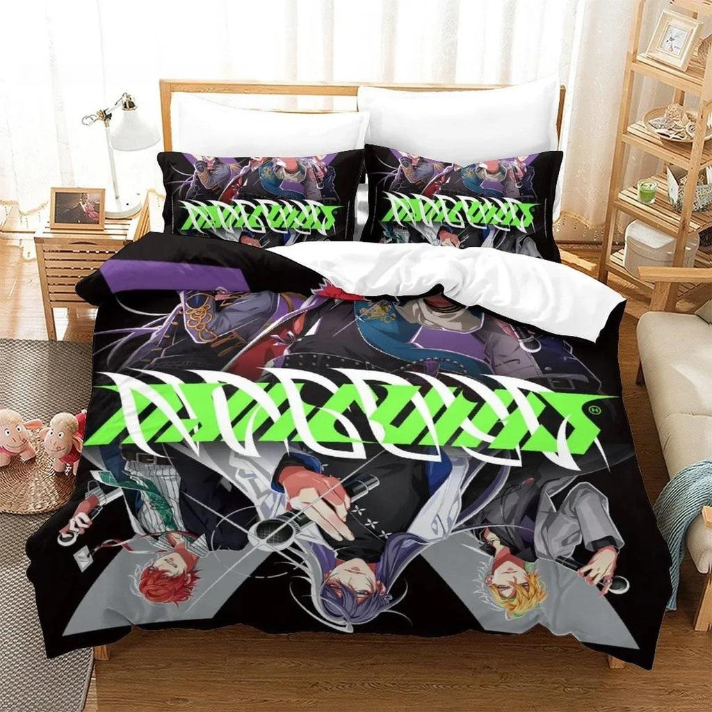 Hypnosis Mic Division Rap Battle Rhyme Anima Bedding Set Printed With Pillowcase Bed Duvet Cover Single Double Queen King Size