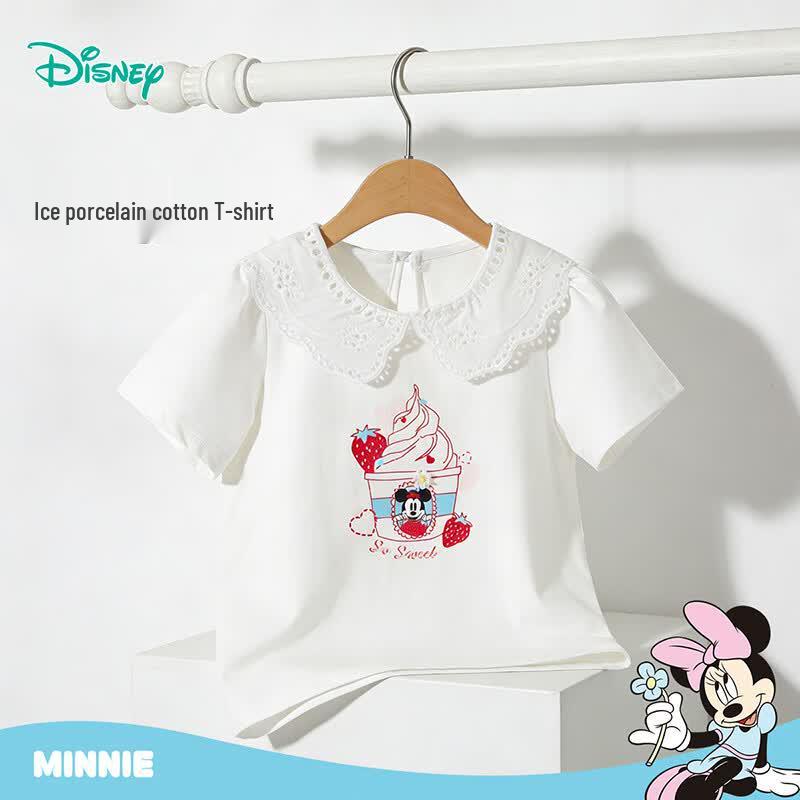 Disney Sweet Minnie Girls' Doll Collar T-Shirt