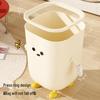 Cute Cartoon Trash Can with Paper Holder - Large Capacity for Home, Dorm, or Bedroom Use