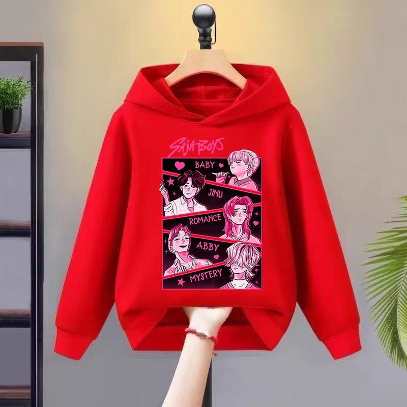 2025 New Kpop Witch Hunt Children's Hoodie Girls' Spring and Autumn Hooded Sportswear Fashion Versatile Top