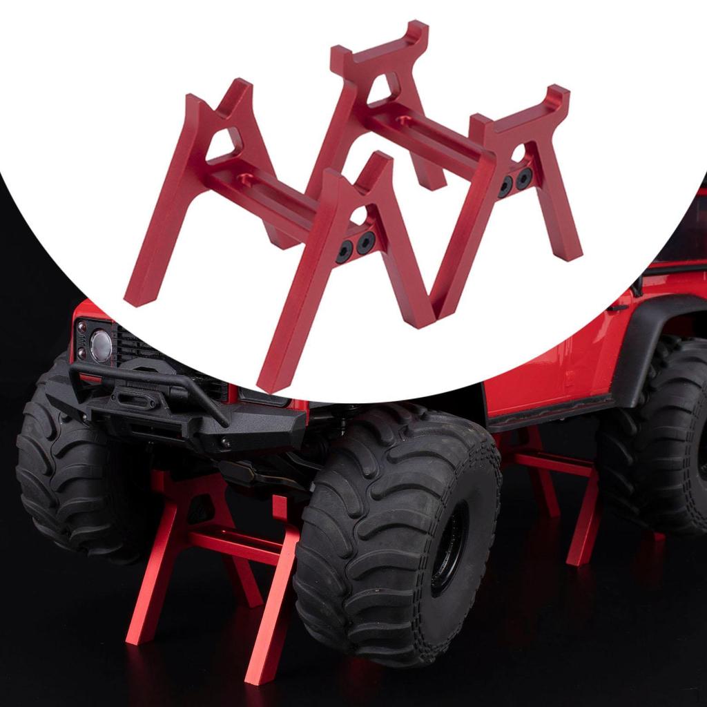 2 Pieces RC Repair Stand Model Car Support Compact Upgrade Part Aluminum Alloy Work Station