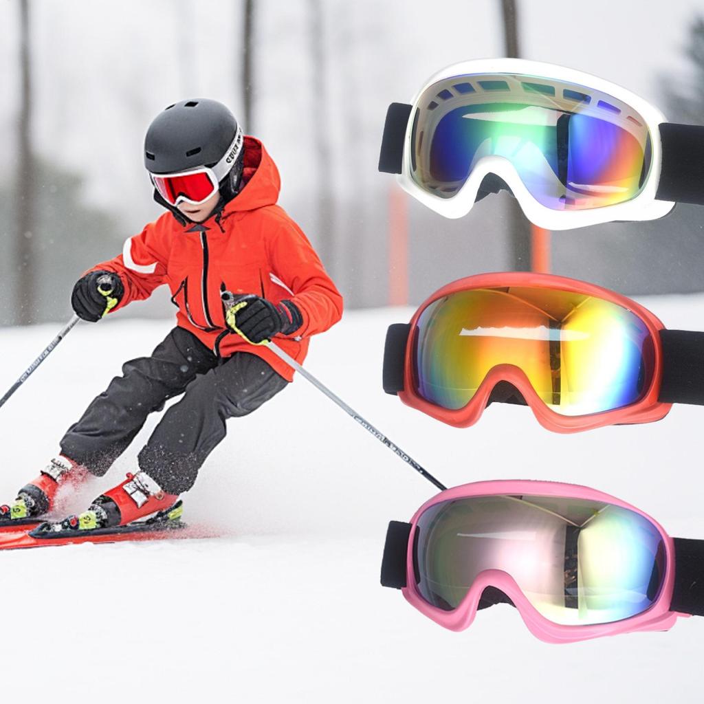 Anti Fog Snowboard Goggles Ski Goggles with UV Protection Snow Goggles Comfortable and Warm Skiing Goggles for Children Boys