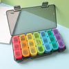 Pill Box Dust-proof Detachable 21 Grids 7 Days Weekly Pill Organizer for Supplement